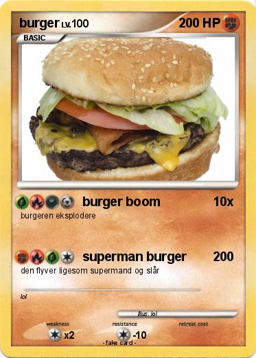 Pokemon burger