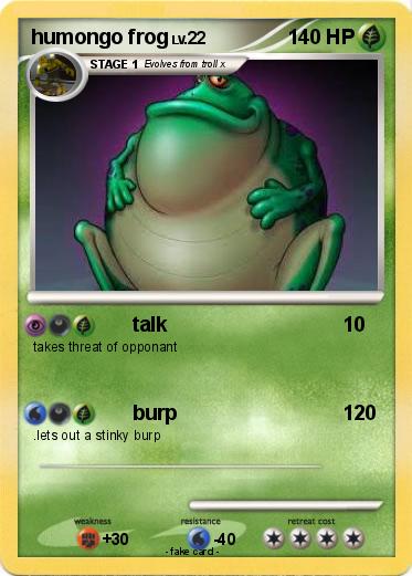 Pokemon humongo frog