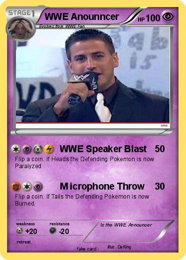 Pokemon WWE Anounncer