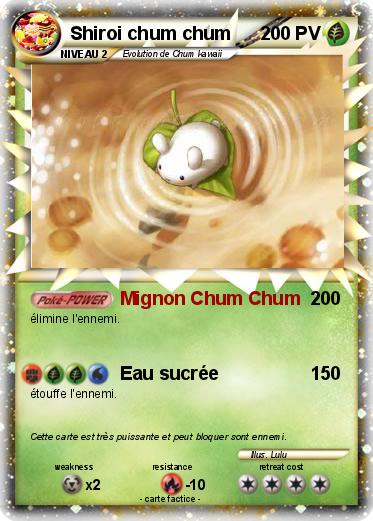 Pokemon Shiroi chum chum