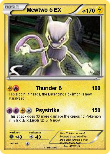 Pokemon Mewtwo δ EX