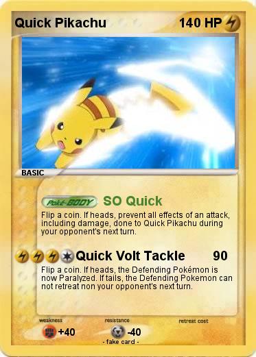 Pokemon Quick Pikachu