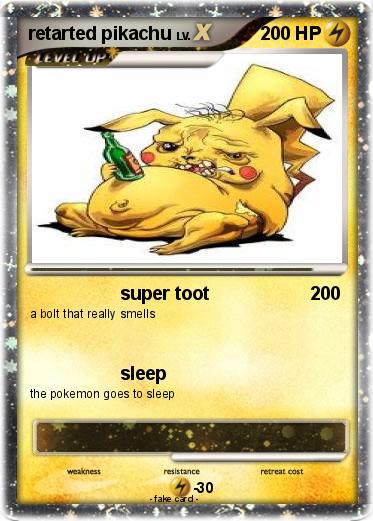 Pokemon retarted pikachu