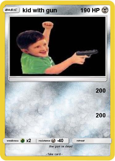 Pokemon kid with gun