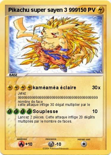 Pokemon Pikachu super sayen 3 999