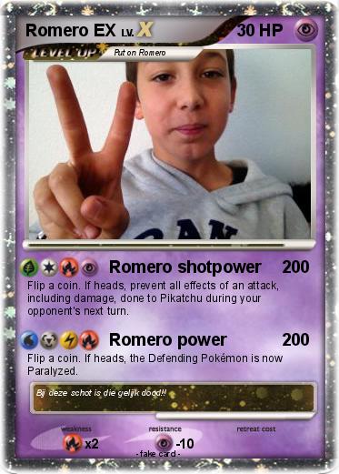 Pokemon Romero EX