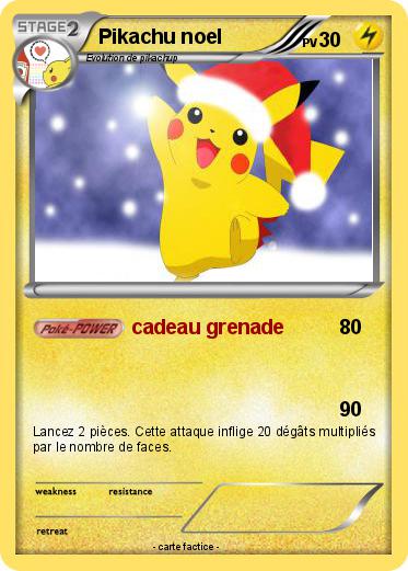 Pokemon Pikachu noel