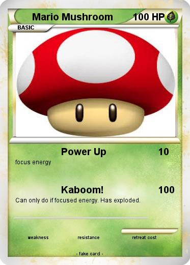 Pokemon Mario Mushroom