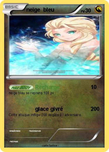 Pokemon neige  bleu