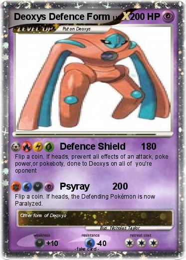 Pokemon Deoxys Defence Form