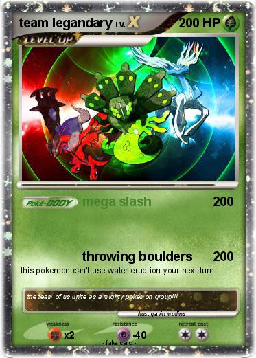 Pokemon team legandary