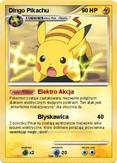 Pokemon Dingo Pikachu