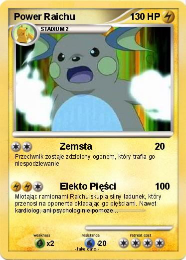 Pokemon Power Raichu