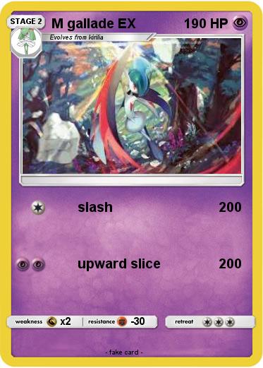 Pokemon M gallade EX