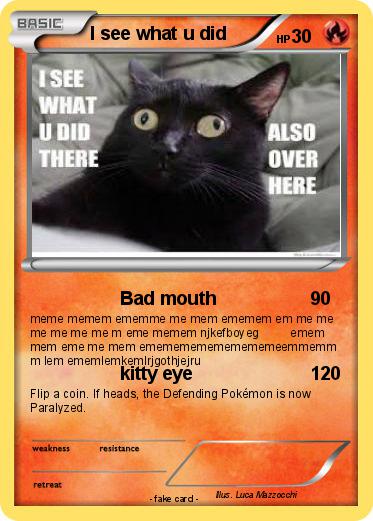 Pokemon I see what u did
