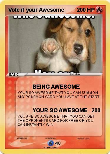 Pokemon Vote if your Awesome