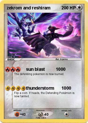 Pokemon zekrom and reshiram
