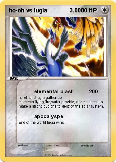 Pokemon ho-oh vs lugia              3,000