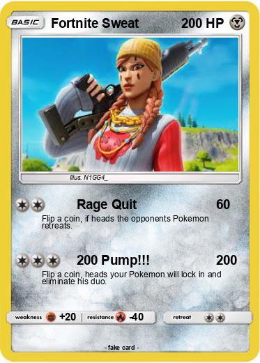 Pokemon Fortnite Sweat