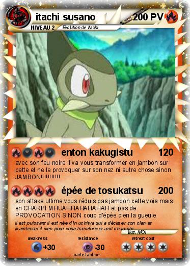 Pokemon itachi susano