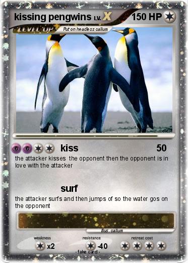 Pokemon kissing pengwins
