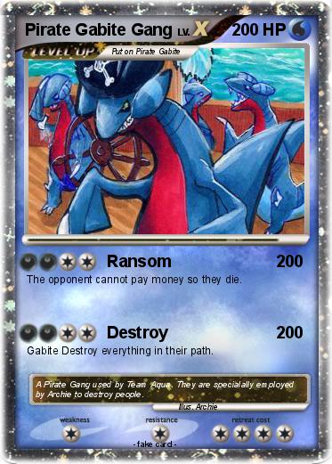 Pokemon Pirate Gabite Gang