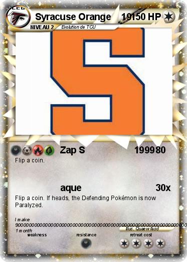 Pokemon Syracuse Orange    19