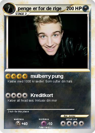 Pokemon penge er for de rige