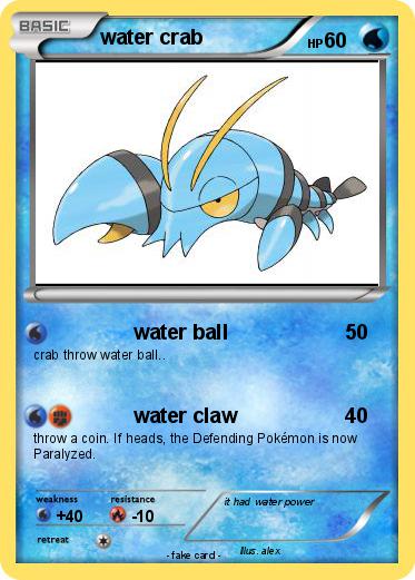 Pokemon water crab