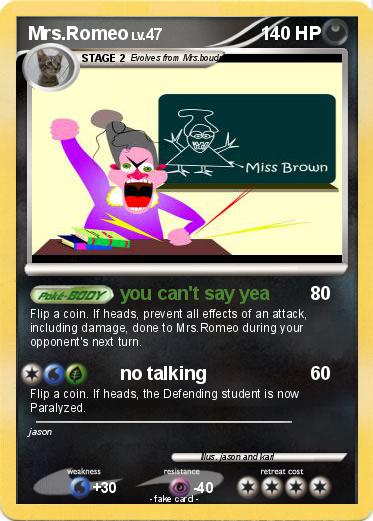 Pokemon Mrs.Romeo
