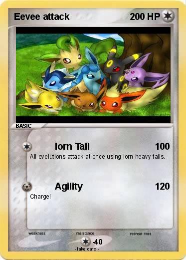 Pokemon Eevee attack
