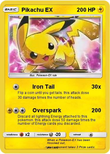 Pokemon Pikachu EX