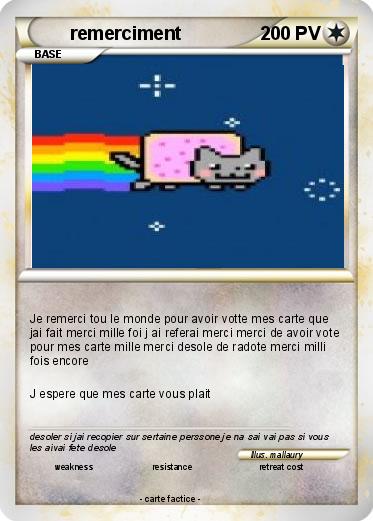 Pokemon remerciment