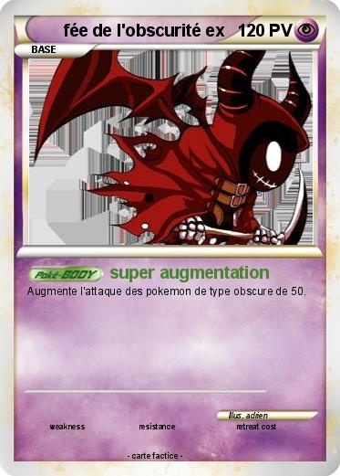 Pokemon fée de l'obscurité ex