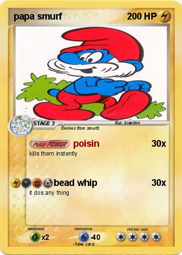 Pokemon papa smurf