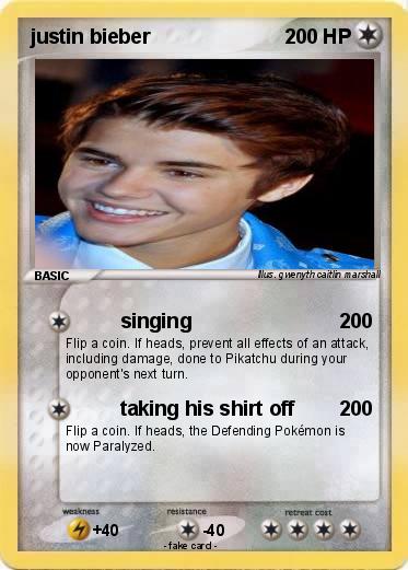 Pokemon justin bieber