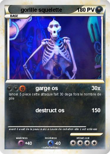 Pokemon gorille squelette