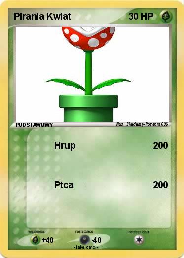 Pokemon Pirania Kwiat