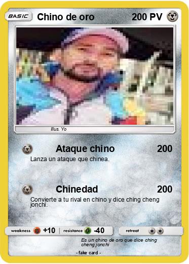 Pokemon Chino de oro
