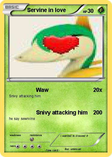Pokemon Servine in love