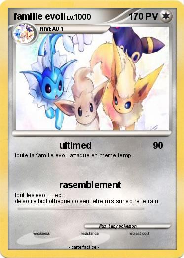 Pokemon famille evoli