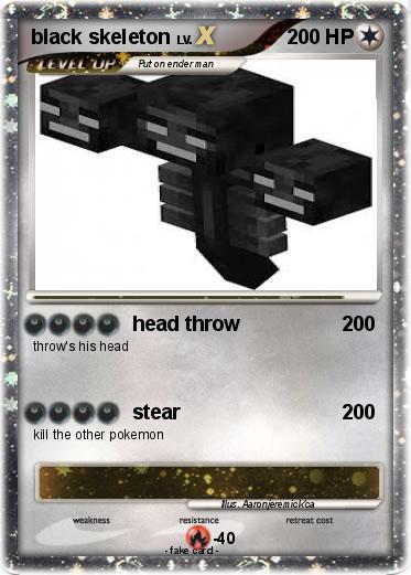 Pokemon black skeleton