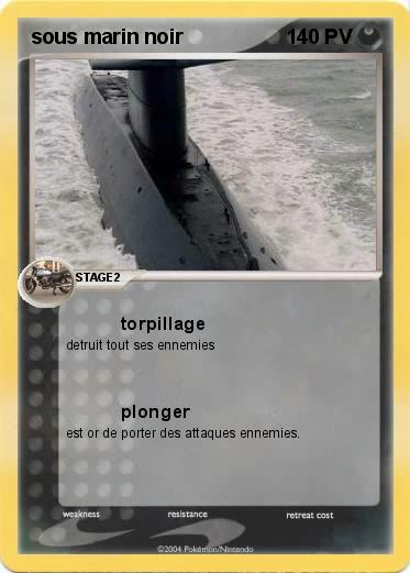 Pokemon sous marin noir