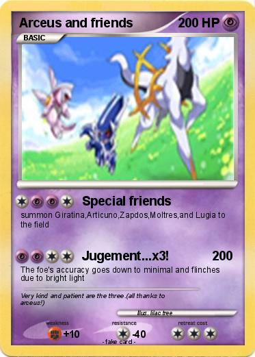 Pokemon Arceus and friends