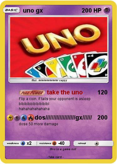 Pokemon uno gx