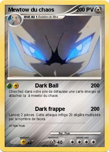 Pokemon Mewtow du chaos