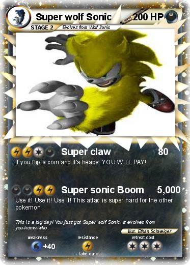 Pokemon Super wolf Sonic