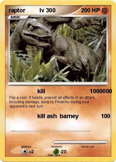 Pokemon raptor         lv 300