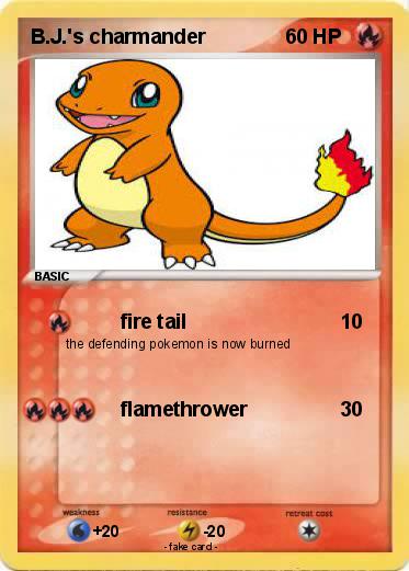 Pokemon B.J.'s charmander