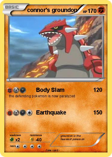 Pokemon connor's groundon